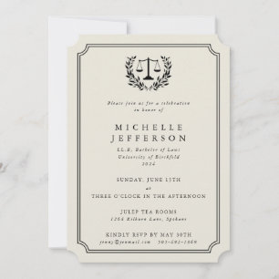 Anúncio de Graduação na Cream Law School