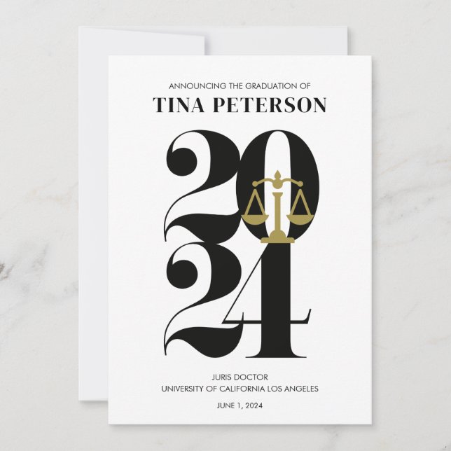 Anúncio de Graduação na Faculdade de Direito 2024 (Frente)