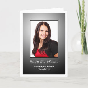 Anúncio de graduação personalizada de fotos em bra
