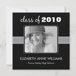 Anúncio de Graduação Personalizada em Preto Encant