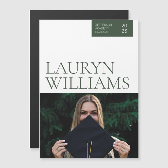 Anúncio de Graduação Profissional Moderna do Magne (Frente/Verso)