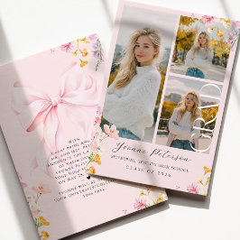 Anúncio de Graduação Wildflower & Bow