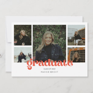 Anúncio de graduado com várias fotos de 2023