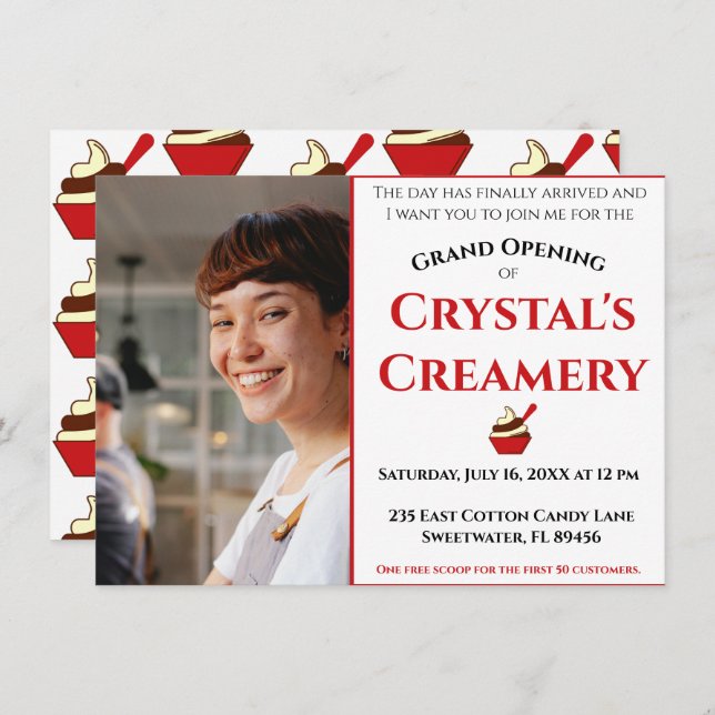 Anúncio de Grande Inauguração (Frente/Verso)