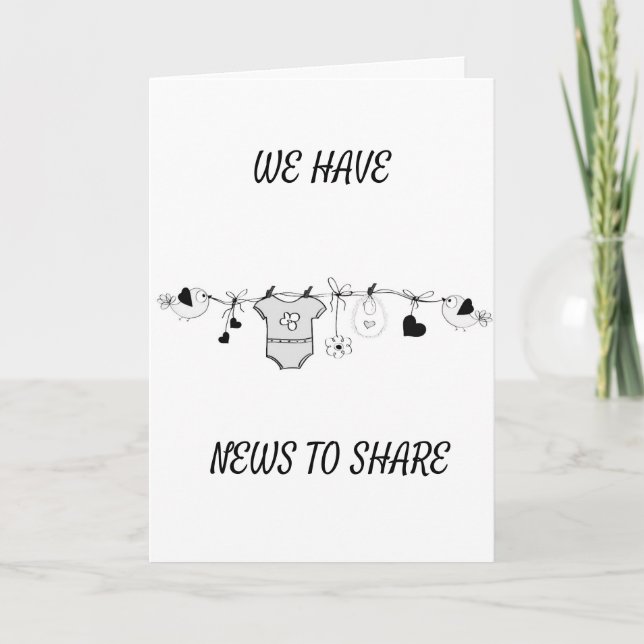 ***ANÚNCIO DE GRAVIDEZ** CARTÃO (Frente)