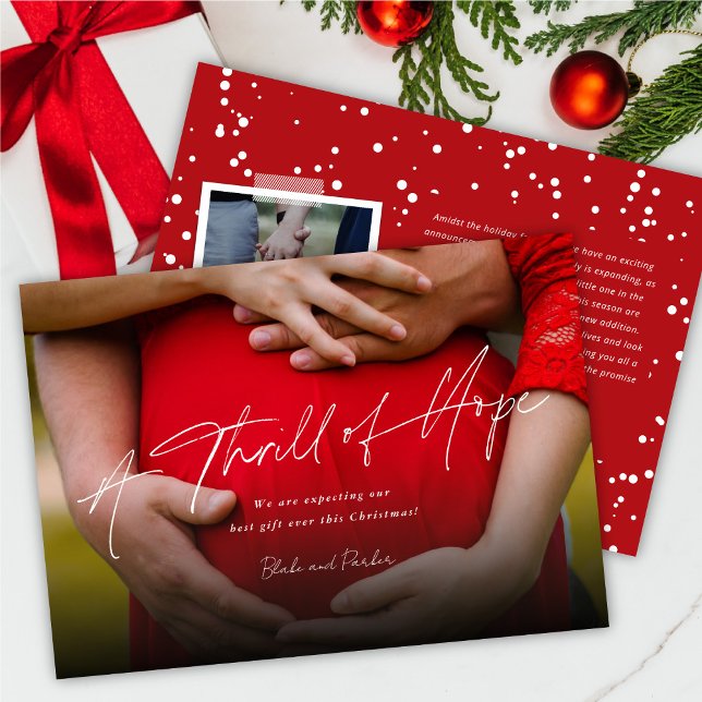 Anúncio de Gravidez com Foto Esperança (Criador carregado)