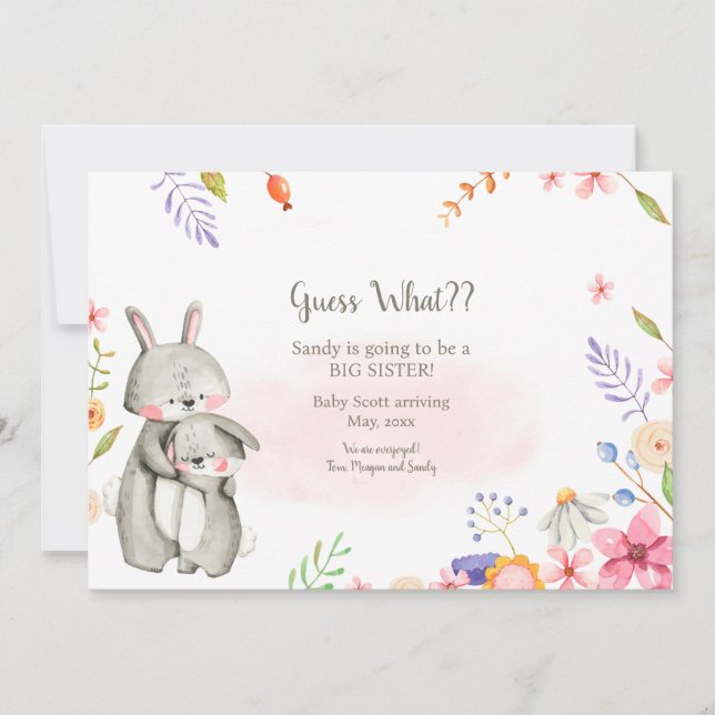 Anúncio de Gravidez da Irmã Grande (Frente)