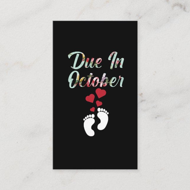 Anúncio de Gravidez Data Esperada para o bebê (Frente)