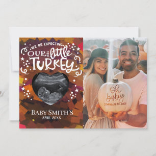 Anúncio de Gravidez de Ação de Graças