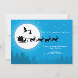 Anúncio de gravidez de cartão de Natal 4x6 - A cam