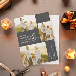 Anúncio de gravidez de feriado de Cinza realmente 