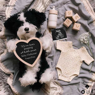 Anúncio de gravidez de filhotes