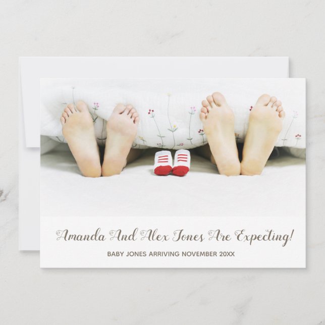 Anúncio de Gravidez de Foto (Frente)