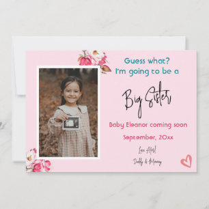 Anúncio de Gravidez de Foto da Irmã Grande