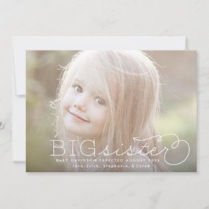 Anúncio de Gravidez de Foto Irmã Irmandade Irmão