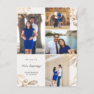 Anúncio de Gravidez de Fotografias do Dourado Leav