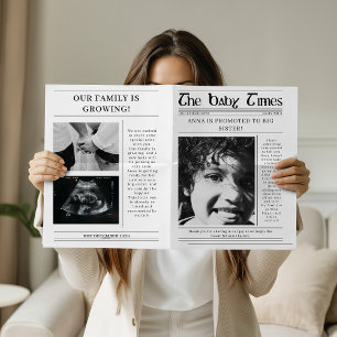 Anúncio de Gravidez de Irmã Mais Velha em Jornal Ú