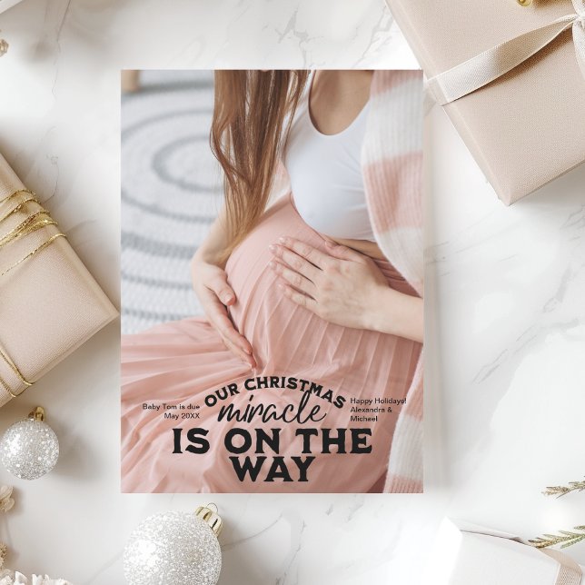 Anúncio de Gravidez de Natal (Criador carregado)