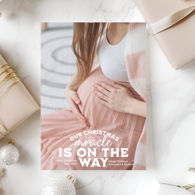 Anúncio de Gravidez de Natal (Criador carregado)