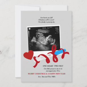 Anúncio de gravidez de Natal doce