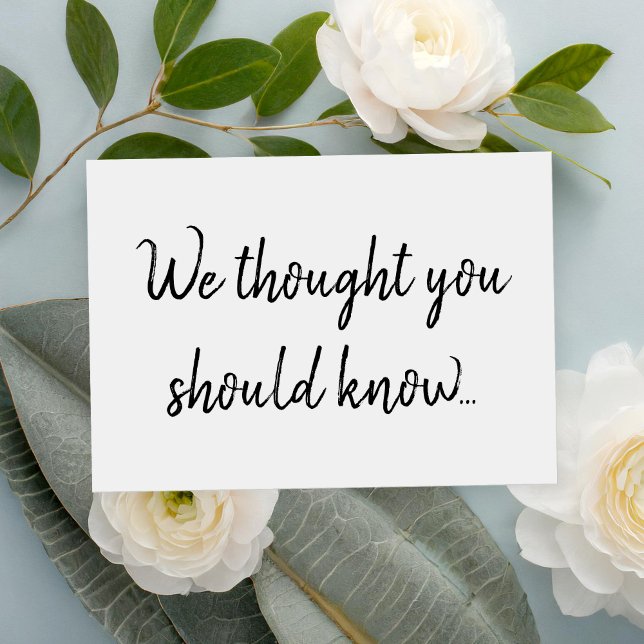 Anúncio de Gravidez de Script Elegante Moderno (Criador carregado)