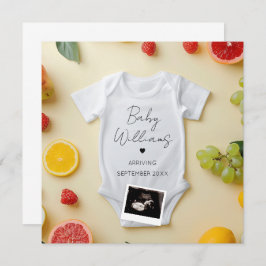 Anúncio de Gravidez de Verão minimalista