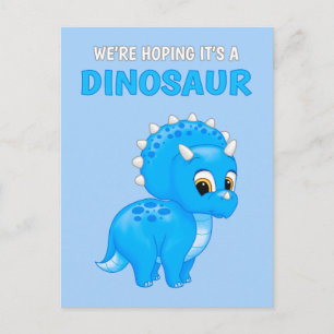 Anúncio de Gravidez do Bebê Dinossauro Bonito