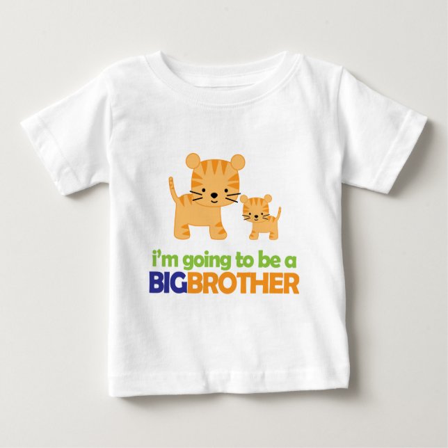 Anúncio de gravidez do Big Brother Tiger T-shirt (Frente)