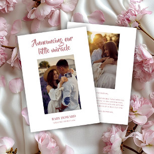 Anúncio de Gravidez do Milagre Rosa