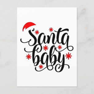 Anúncio de Gravidez do Santa Baby no Natal Papai N