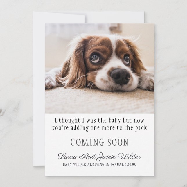 Anúncio de Gravidez Engraçado (Frente)