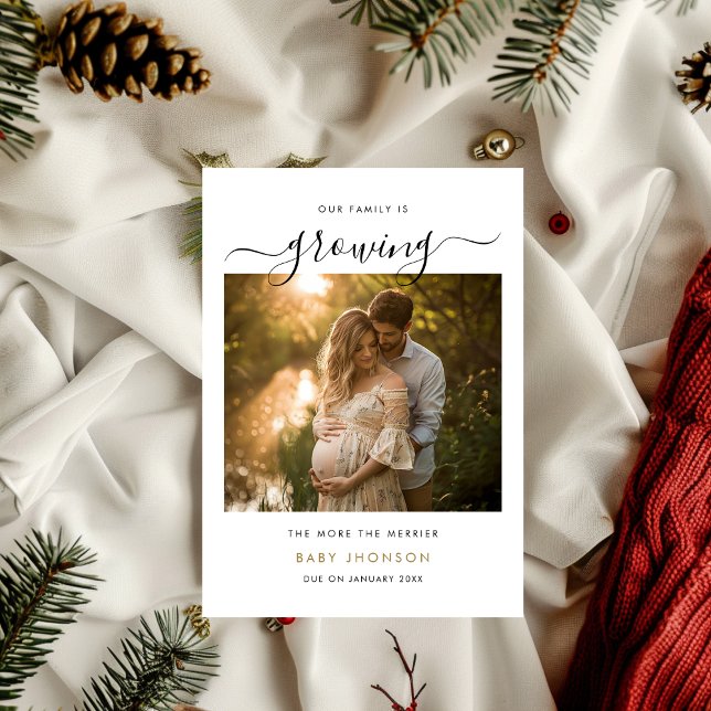 Anúncio de Gravidez Família Crescendo Mais Alegre  (Criador carregado)