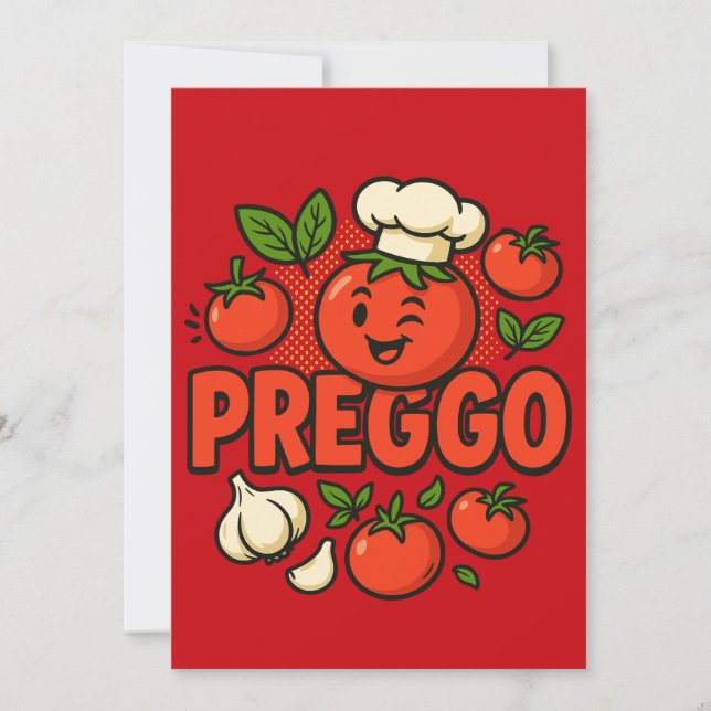 Anúncio de Gravidez Fantasia Molho Preggo (Frente)