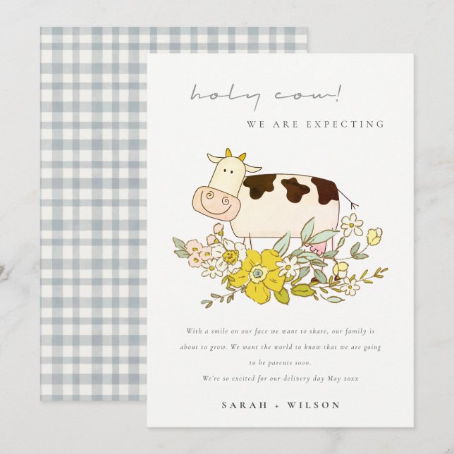 Anúncio de Gravidez Floral, Fazenda Santa, (Frente/Verso)