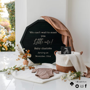 Anúncio de gravidez floral neutra