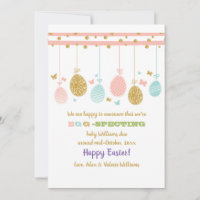 Anúncio de gravidez móvel de ovos