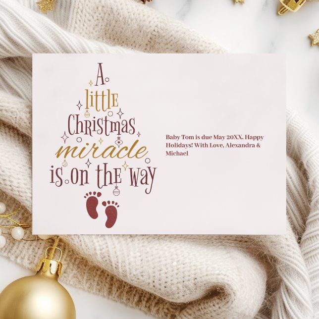 Anúncio de Gravidez Natalino Personalizado (Criador carregado)