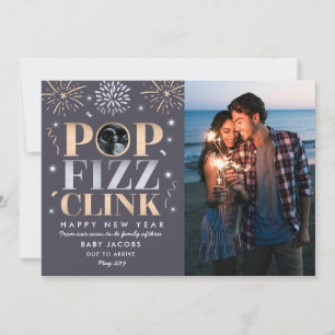 Anúncio de gravidez no Ano Novo Ano Novo 2019