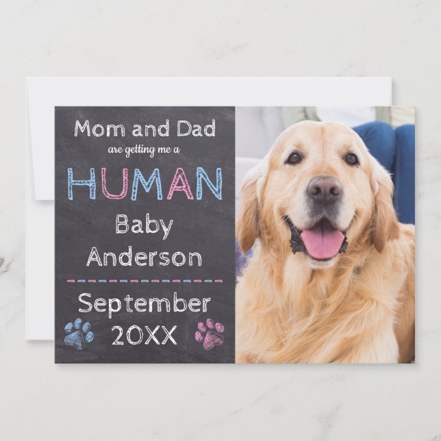 Anúncio de gravidez no cão (Frente)