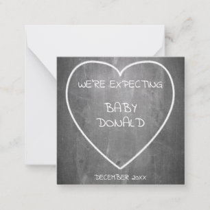 Anúncio de gravidez no estilo do quadro