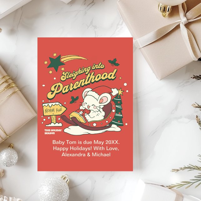 Anúncio de Gravidez no Natal Moderno (Criador carregado)