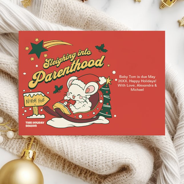 Anúncio de Gravidez no Natal Moderno (Criador carregado)