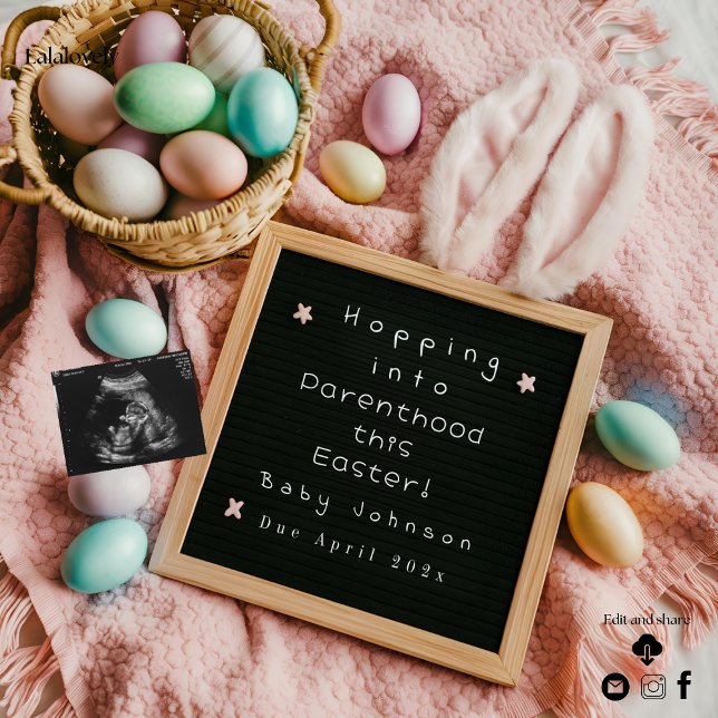 Anúncio de gravidez Páscoa excitante (Criador carregado)