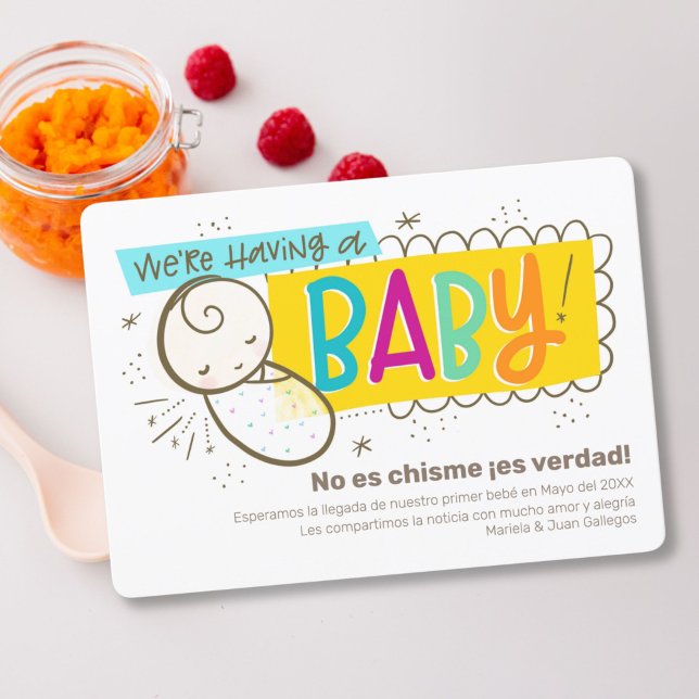 Anúncio de Gravidez Spanglish (Criador carregado)