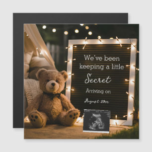 Anúncio de Gravidez Teddy Bear Cozy Night