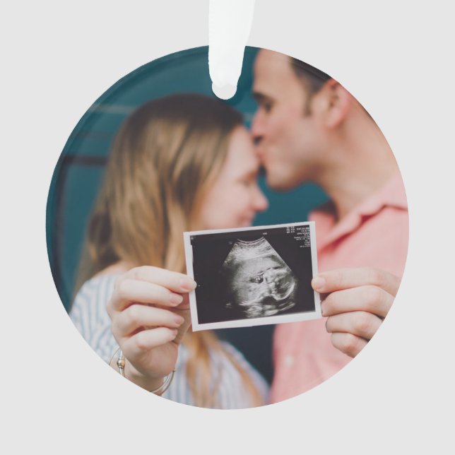 Anúncio de gravidez Vovós Ornamento de presentes (Frente)
