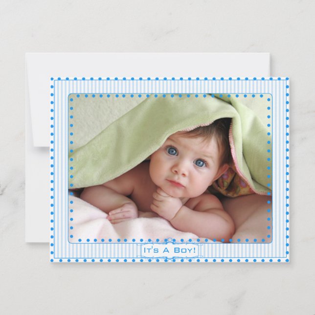 Anúncio de Imagem do Bebê Boy Stripes & Dots Baby  (Frente)