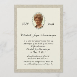 Anúncio de linho tradicional da morte da foto do