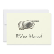 Anúncio de Mão em Movimento Vintage Apontando