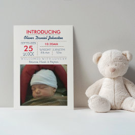 Anúncio de marinho Náutico Stripe Foto Bebê